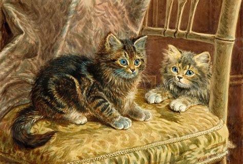 Title Unknown Vintage Victorian Cats By Wilson Hepple Cat Painting