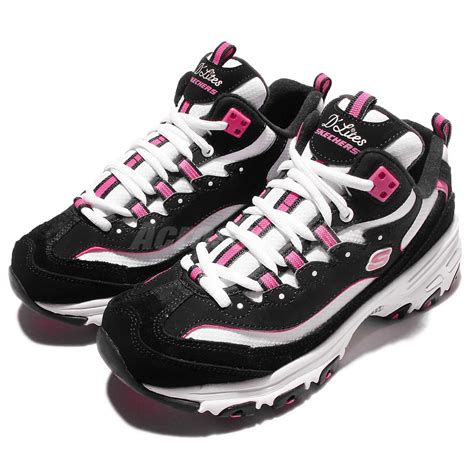 | skechers little girls glimmer kicks sea sparkle pink multi shoes size 3. Skechers D lites D liteful Black Pink Womens Running Shoes ...