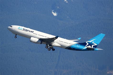 Air Transat C Gubh Airbus A330 200 Departing Vancouver International