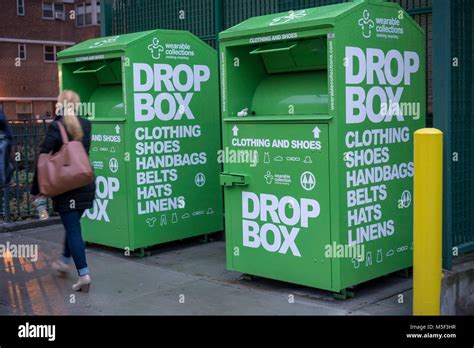 Clothing Donation Bin Hi Res Stock Photography And Images Alamy