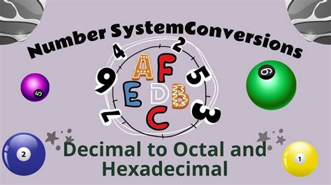 Part Conversions Decimal To Octal And Hexadecimal Conversion Css Pms Computer Science