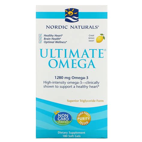 nordic naturals ultimate omega lemon 1 280 mg 180 soft gels iherb