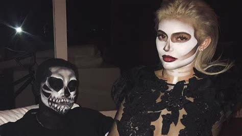 Kylie Jenner Xtina Costume Imogen Anthony Crosses Paths With Kylie Jenner While Both Dressed