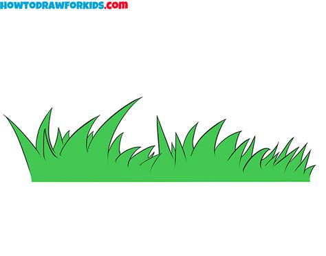 How To Draw Simple Grass Design Talk