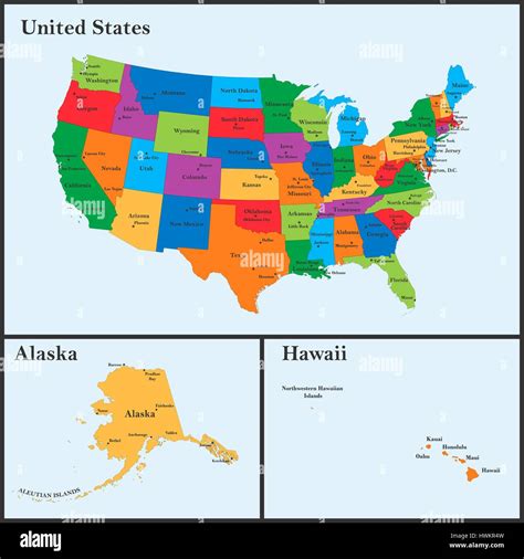 South Western United States Map Stock Vektorgrafiken Kaufen Alamy