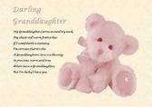 GRANDDAUGHTER GIFT poem (Laminated Gift) | eBay