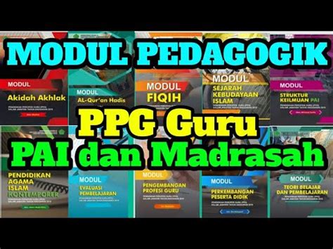 Modul Pedagogik Ppg Guru Pai Dan Madrasah Youtube