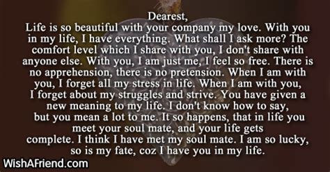 Is your girlfriend's birthday closer? Dearest, Life is so beautiful with your, Love Letters