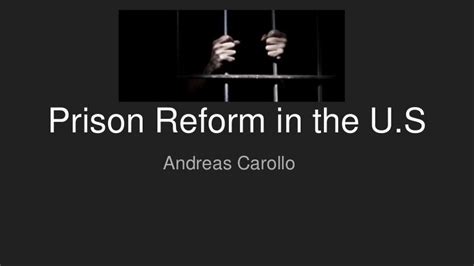 Prison Reform In Us