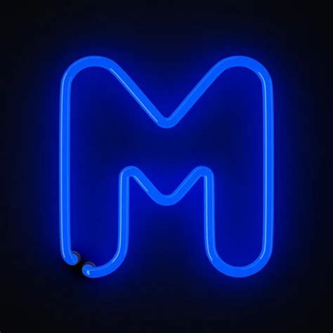 Neon Sign Letter M ⬇ Stock Photo Image By © Creisinger 8825900