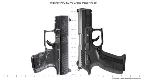 Walther Ppq Sc Vs Grand Power P Size Comparison Handgun Hero