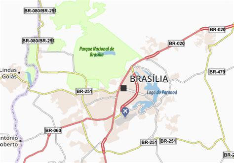 Mapa Michelin Plano Piloto De Brasília Mapa Plano Piloto De Brasília Viamichelin