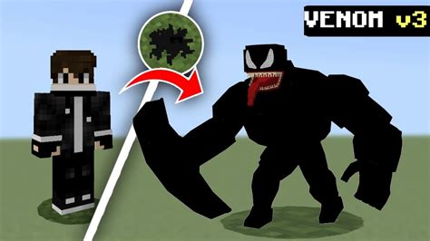 I Made Venom In Minecraft Pe Venom Addon V3 Youtube