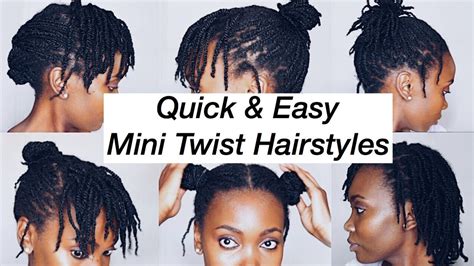 How To Style Mini Twists 6 Quick And Easy Hairstyles 4c Natural Hair