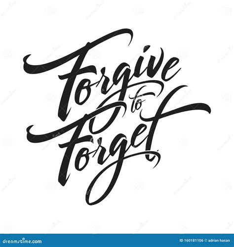 Forgive To Forget Typography Lettering Vector For T Shirt Poster Or