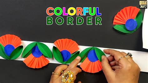 Colorful Border For Bulletin Board Diy Youtube
