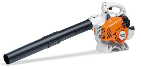 The stihl bg 55 leaf blower has a 27.2 cubic centimeter engine that produces 140 mph air velocity at the nozzle, making cleaning up tough lawn leaf and debris jobs with the machine a breeze. Stihl BG50 Hand Held Blower