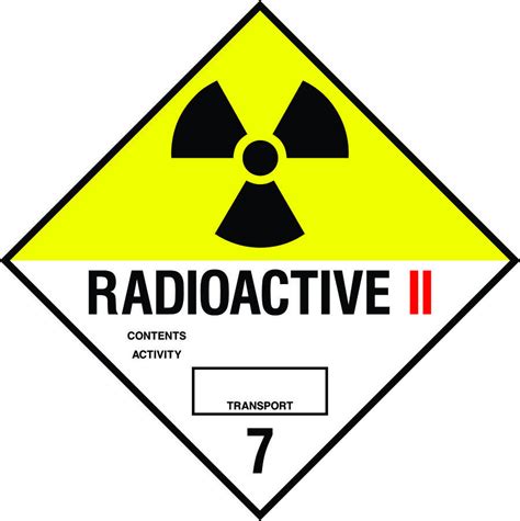 Radioactive Ii 7 Sign Diamond Sign Sk Signs And Labels Ltd