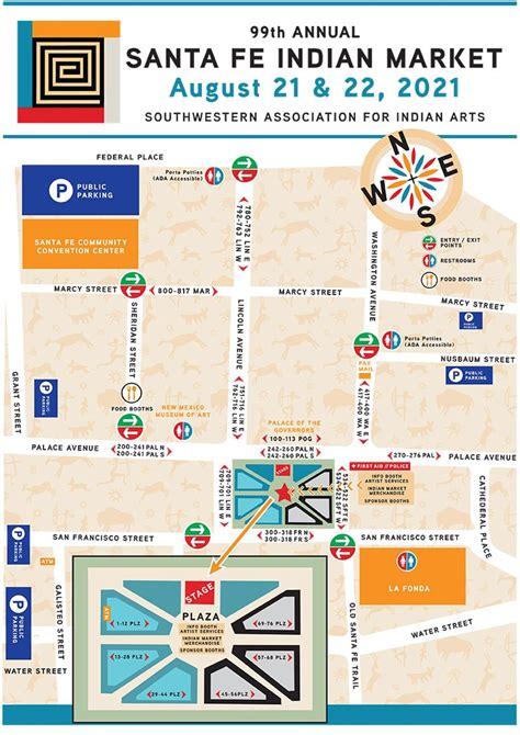 2021 Event Map Santa Fe Indian Market