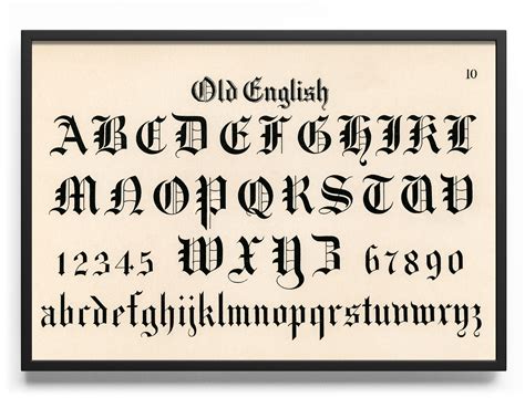 Old English Font Justposters