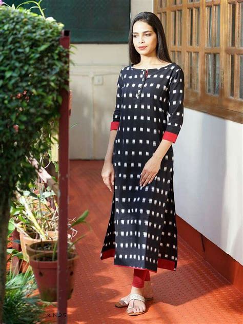 Simple Kurti Designs By Nithya Selvaraj On Womens Fashion Kurta Designs Women Cotton Kurti