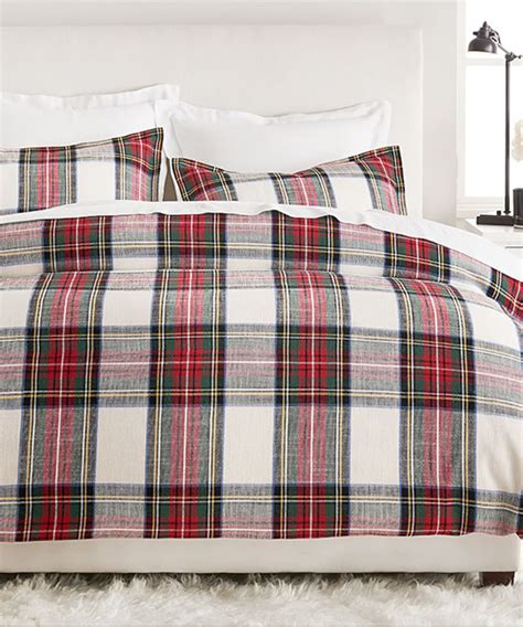 Christmas Plaid Holiday Bedding Collection In Red Green And White