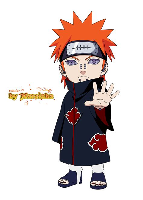 Render Pein Tendo By Marcinha20 On Deviantart Chibi Naruto Characters