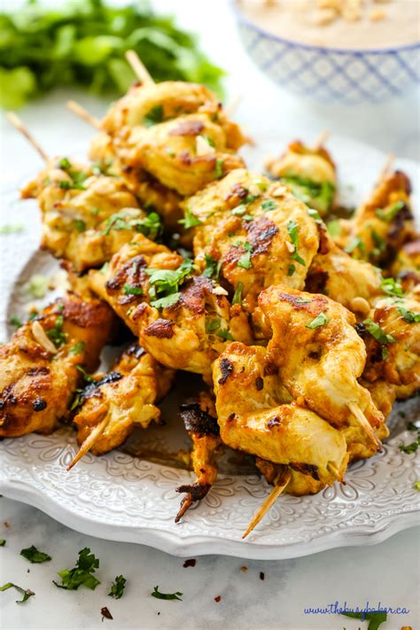 While traveling through indonesia, malaysia, and singapore, my wife, adri, and i made it a point to try every kind of satay—little chunks of marinated meat threaded onto bamboo skewers, grilled over. Easy Homemade Chicken Satay with Peanut Sauce - The Busy Baker