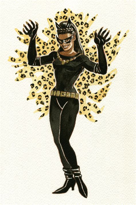 Eartha Kitt Catwoman Pin Up By Characterundefined On Deviantart