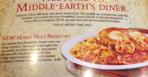 denny s unveils its hobbit themed menu angloyankophile