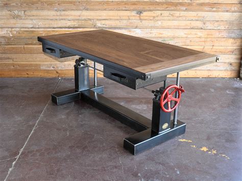 Free delivery and returns on ebay plus items for plus members. Crank Desk - Vintage Industrial Furniture