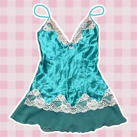 shirley of hollywood nymphet turquoise lace depop