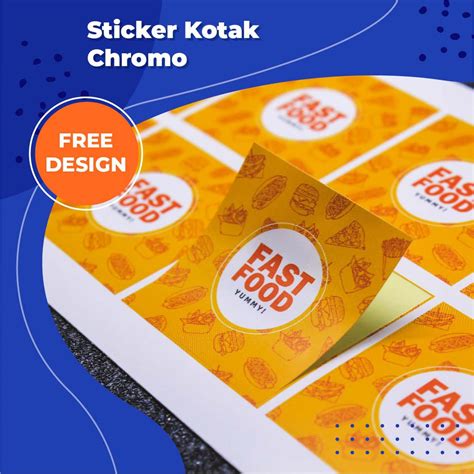 CETAK STIKER KOTAK LABEL MAKANAN STICKER KOTAK KEMASAN PRODUK BOTOL