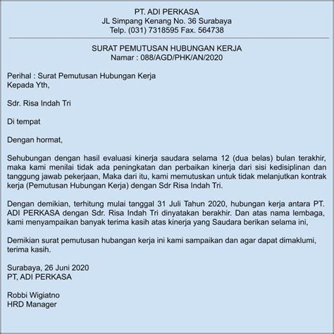 Halaman Unduh Untuk File Contoh Surat Evaluasi Kinerja Karyawan Yang Ke