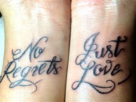 3rd Set Of Tats No Regrets Just Love Tattoo Inspiration Tattoos Tattoo Quotes