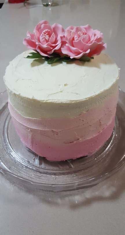I used a decorating comb for the texture on the sides of the cake. Birthday Cake For Women Elegant 45th 20 Ideas For 2019 ...