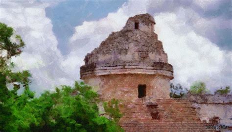 Mayan Observatory Painting By Jeffrey Kolker
