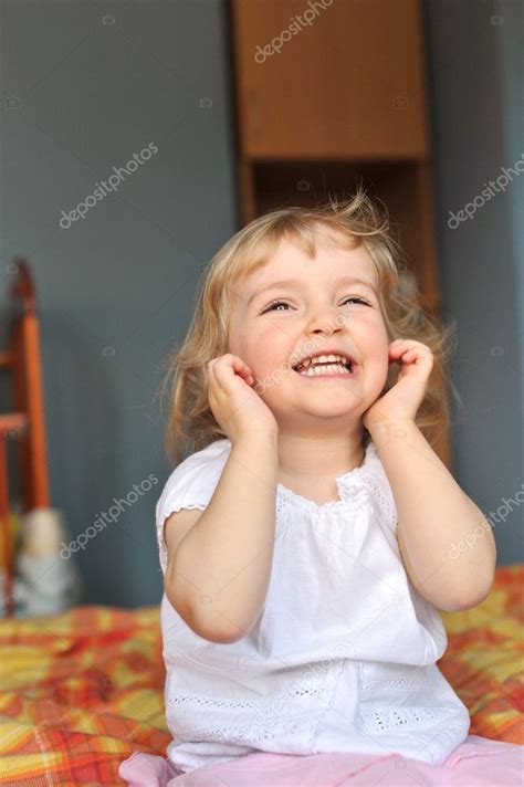Cheerful Little Girl Stock Photo By ©taden1 3042152