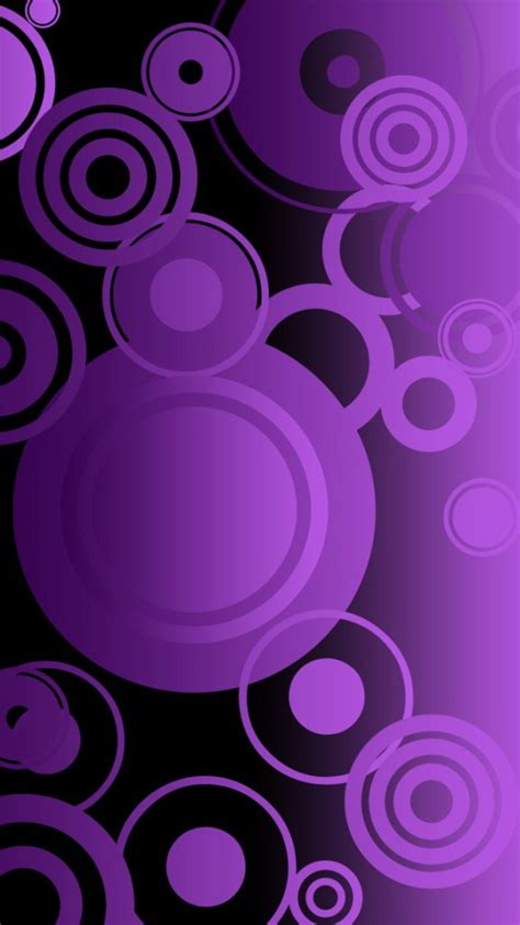 Purple Abstract Circles Wallpaper Free Iphone Wallpapers