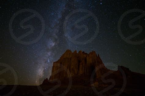 Shiprock On Navajo Reservation With Milky Way By William Speaks Photo