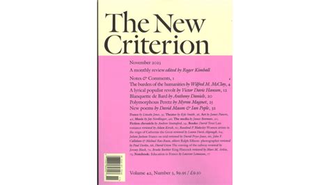 The New Criterion Magazines Lecto