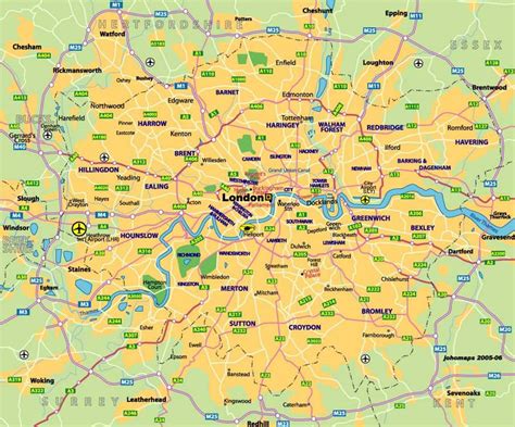 Maps Of London Detailed Map Of London In English Maps Of London
