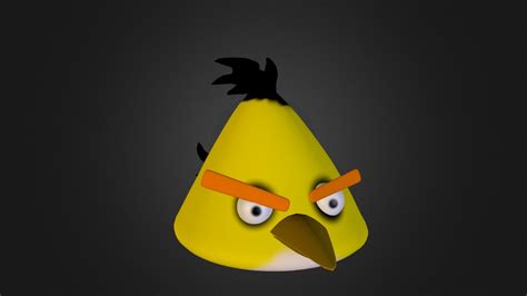 Yellow Angry Bird Download Free 3d Model By Roberto Abella