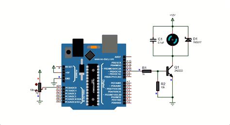 Dc Motor Speed Control With Potentiometer And Pwm Using Arduino Ee Diary