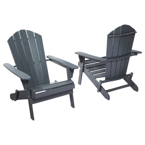 Check spelling or type a new query. Graphite Folding Outdoor Adirondack Chair (2-Pack)-2.1 ...