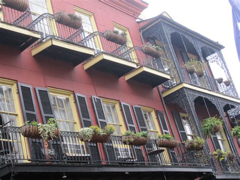 French Quarter Balconies New Orleans Southern Hospitality French