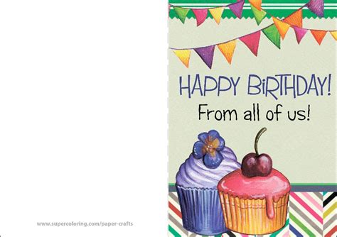 Best wishes on happy birthday. Happy Birthday from All of Us Card | Free Printable ...