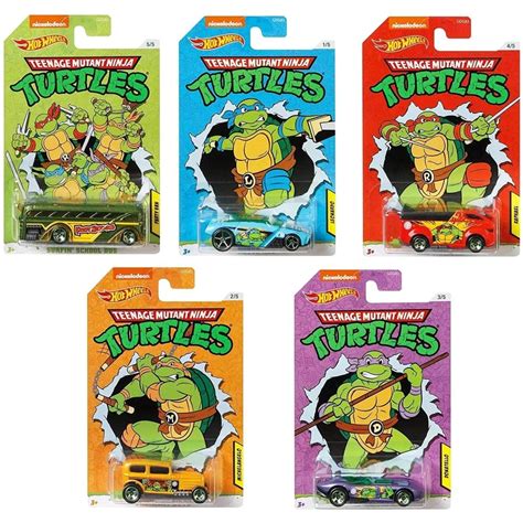 Buy Hot Wheels Teenage Mutant Ninja Turtles Tmnt Complete Set Of