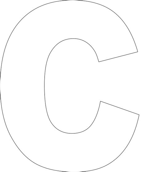 Letter C Template Free Printable