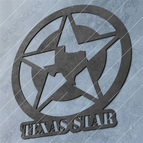 Texas Star Plasma Art Dxf File Cut Ready For Cnc Laser And Plasma